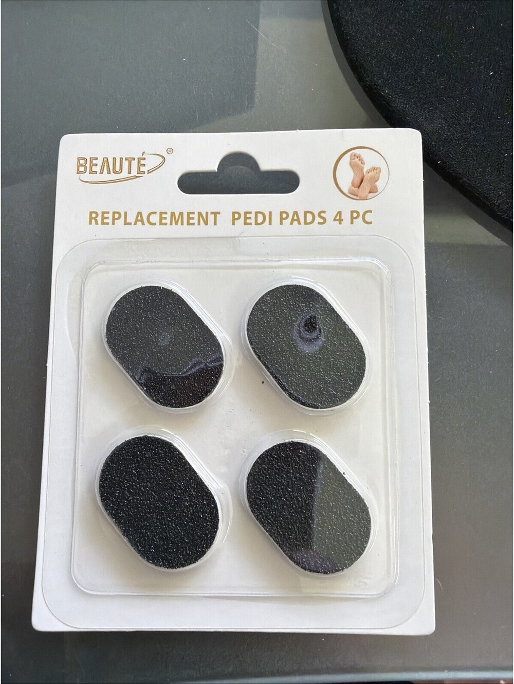 BEAUTÉ Replacement Pedi Pads 4 Pc x 12Packs – 48 Total Pedicure Pads